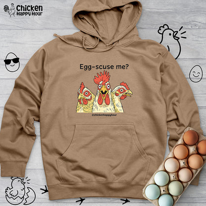 Egg-Scuse Me Hooded Sweatshirt