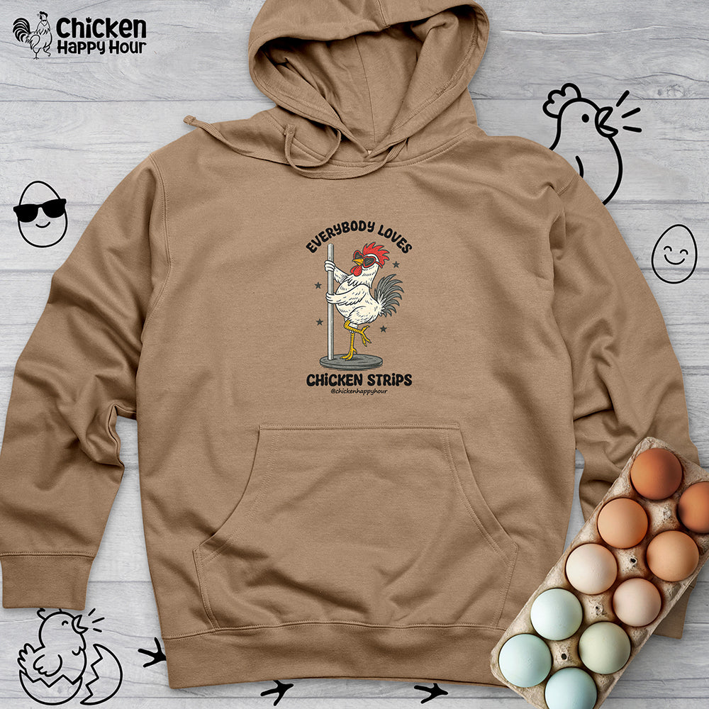 Everybody Loves Chicken Strips Hooded Sweatshirt