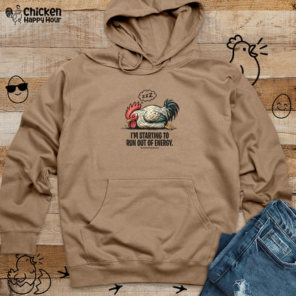 I’m Starting to Run Out of Energy Hooded Sweatshirt