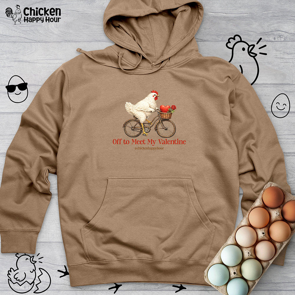 Off to Meet My Valentine Hooded Sweatshirt