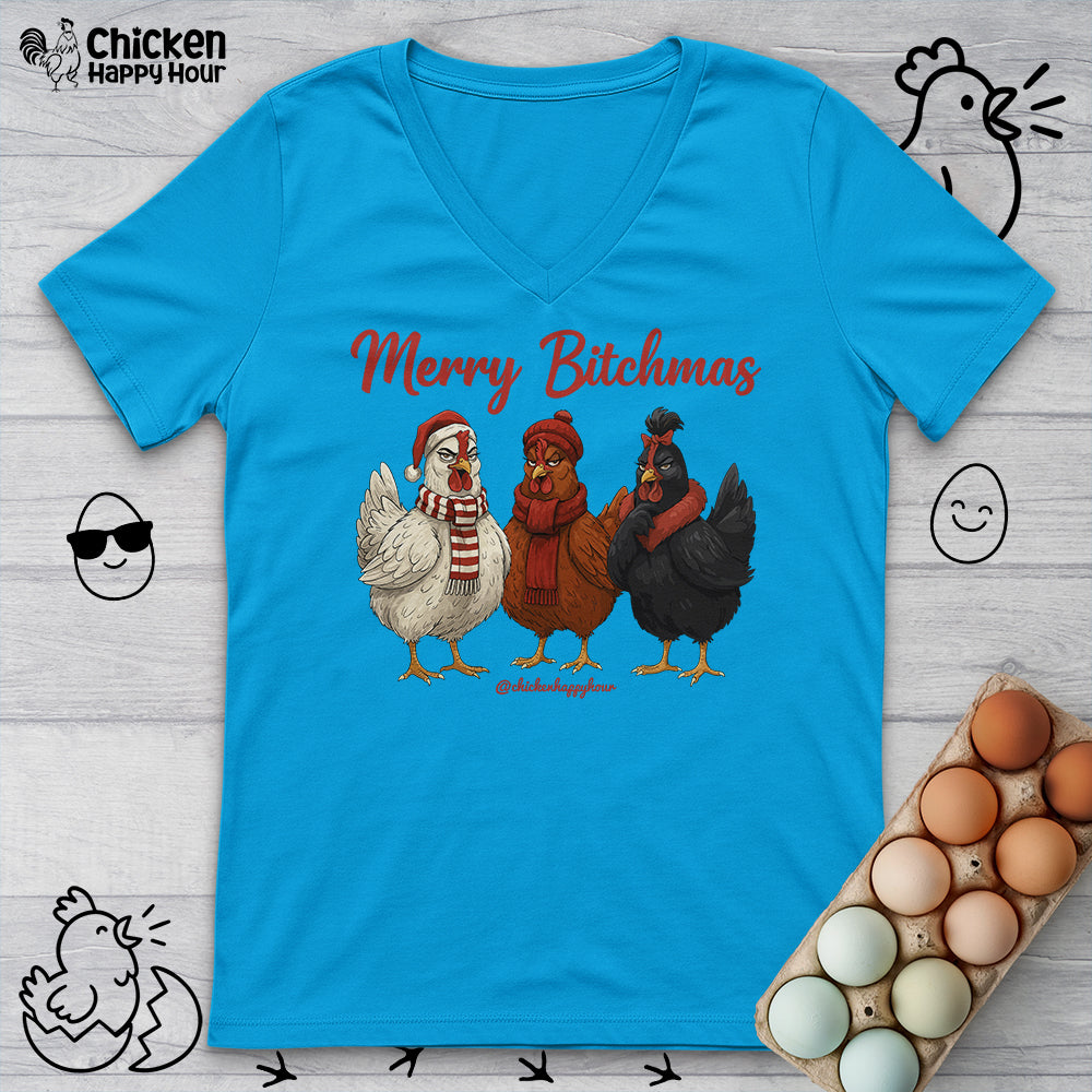 Merry Bitchmas V-Neck Tee