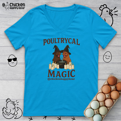Poultrycal Magic V-Neck Tee