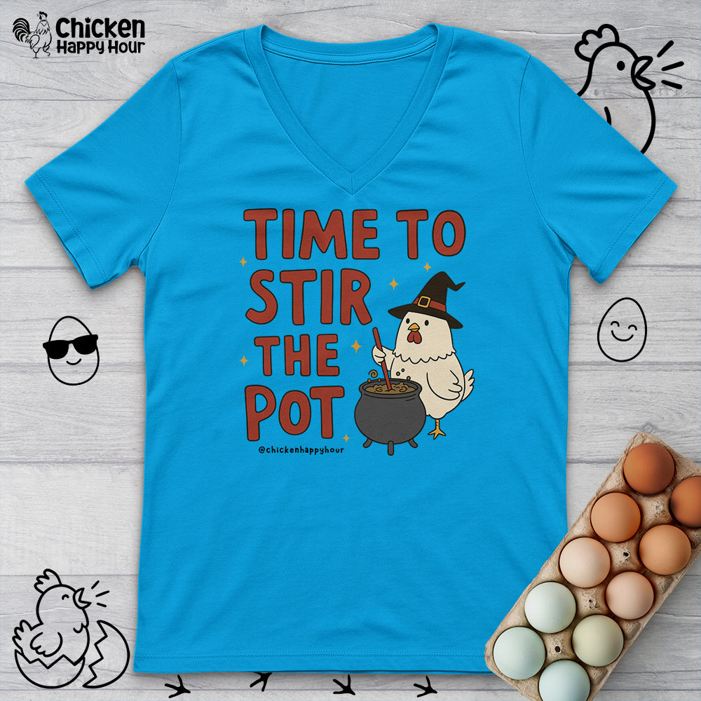 Time To Stir the Pot V-Neck Tee