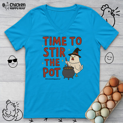 Time To Stir the Pot V-Neck Tee