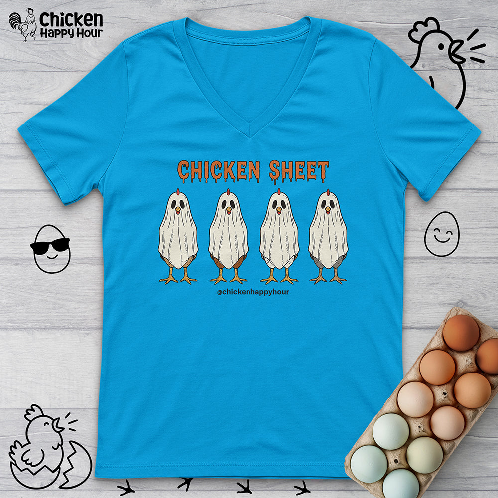 Chicken Sheet V-Neck Tee
