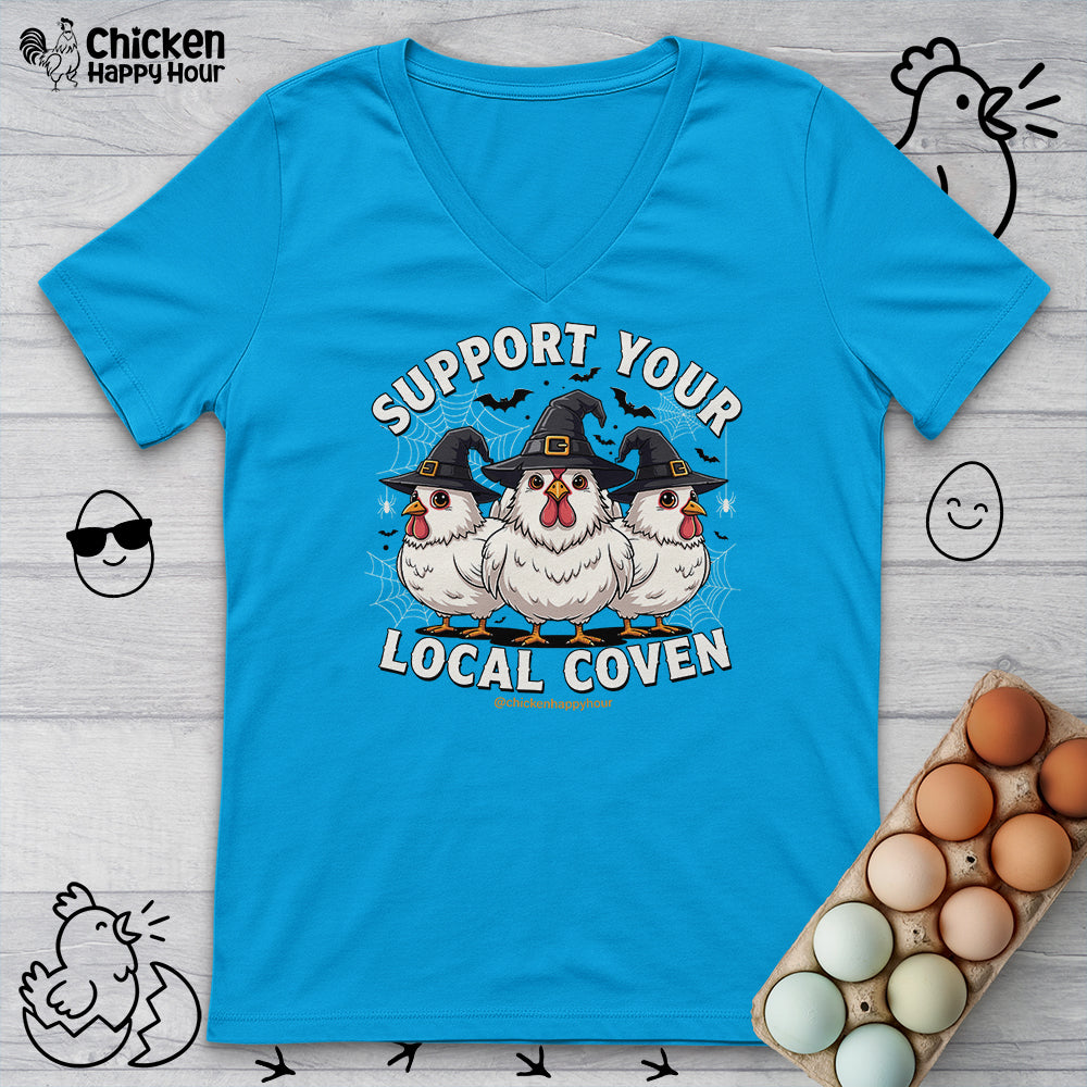 Support Your Local Coven V-Neck Tee