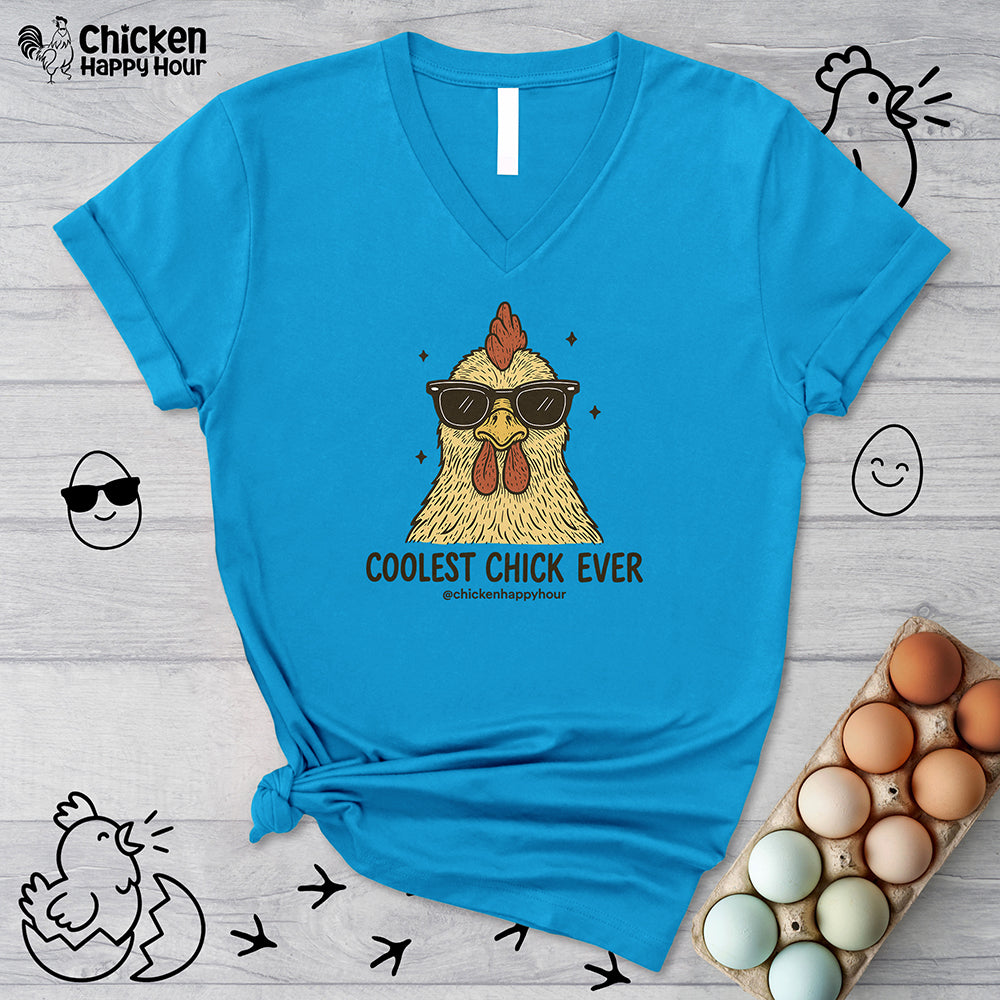 Coolest Chick Ever V-Neck Tee