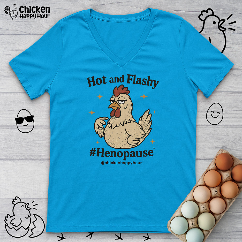 Hot and Flashy V-Neck Tee
