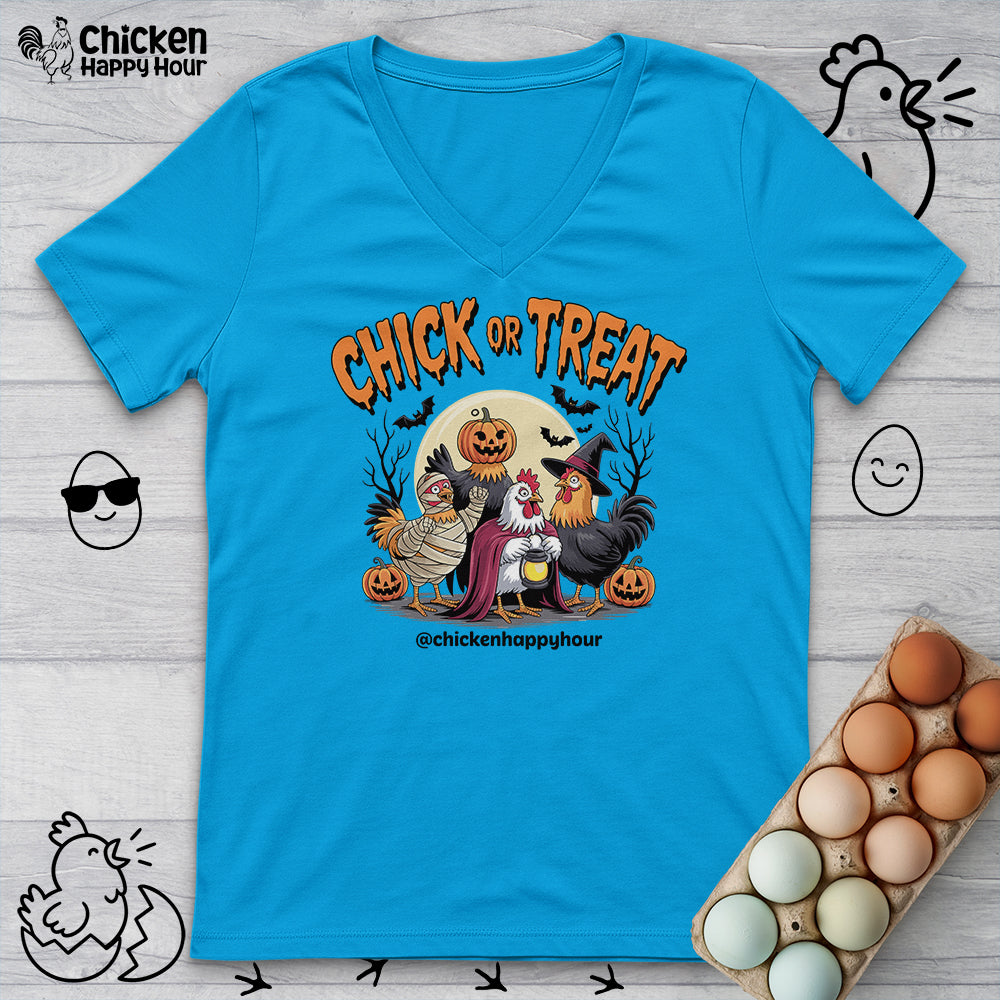 Chick or Treat 03 V-Neck Tee