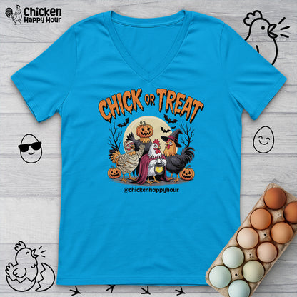 Chick or Treat 03 V-Neck Tee