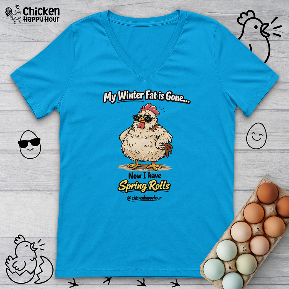 My Winter Fat Is Gone V-Neck Tee