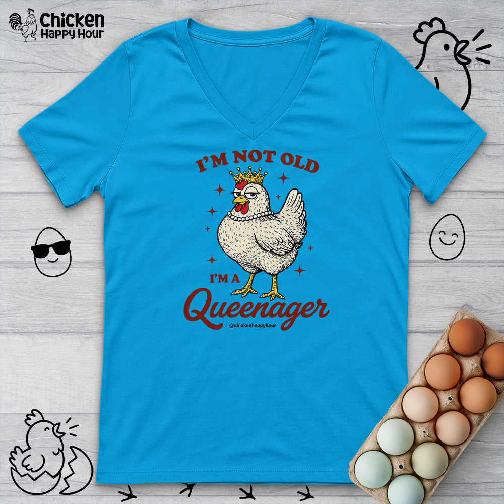 Queenager V-Neck Tee