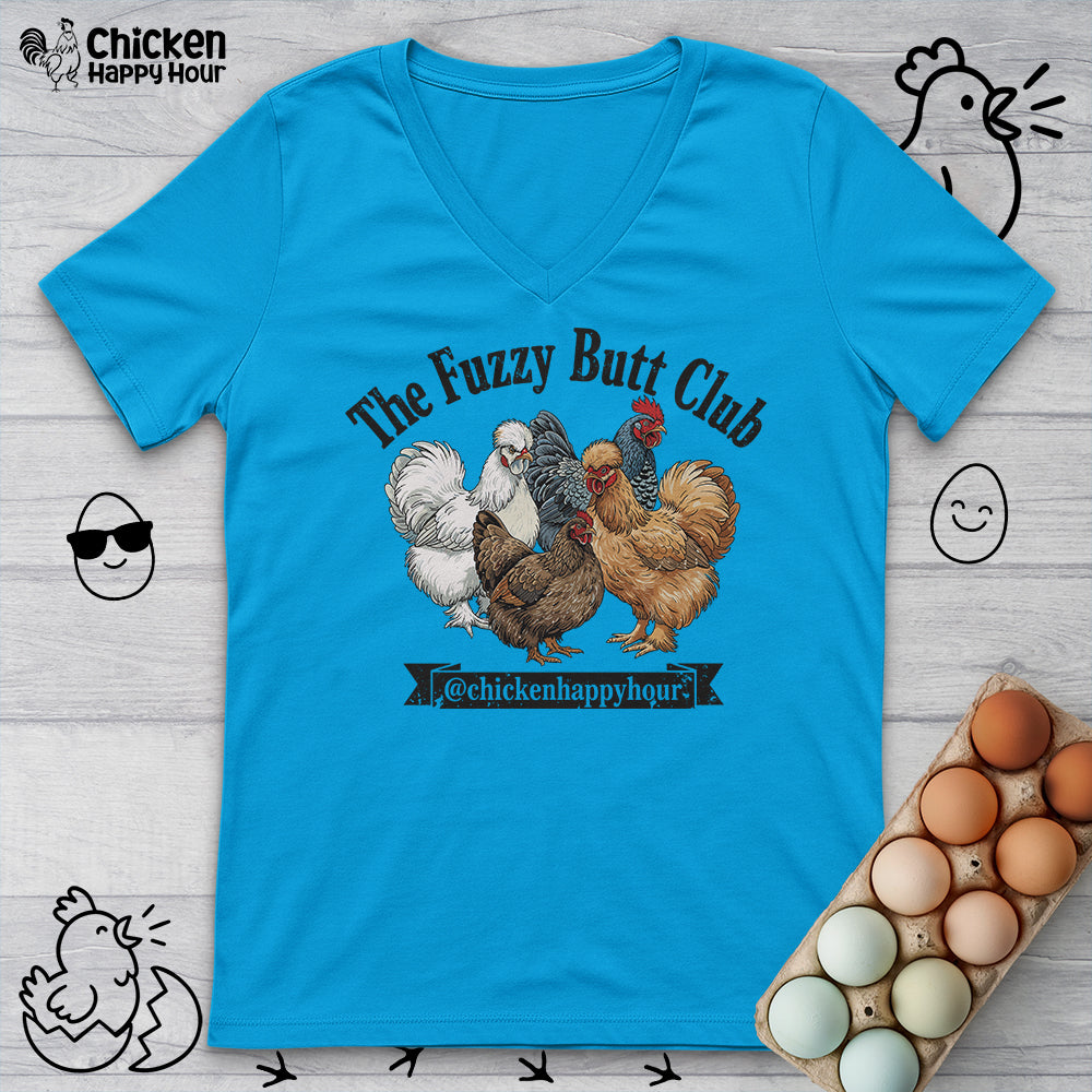 The Fuzzy Butt Club V-Neck Tee