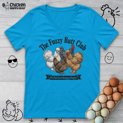 The Fuzzy Butt Club V-Neck Tee