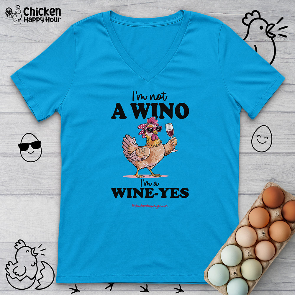 I'm Not a Wino V-Neck Tee