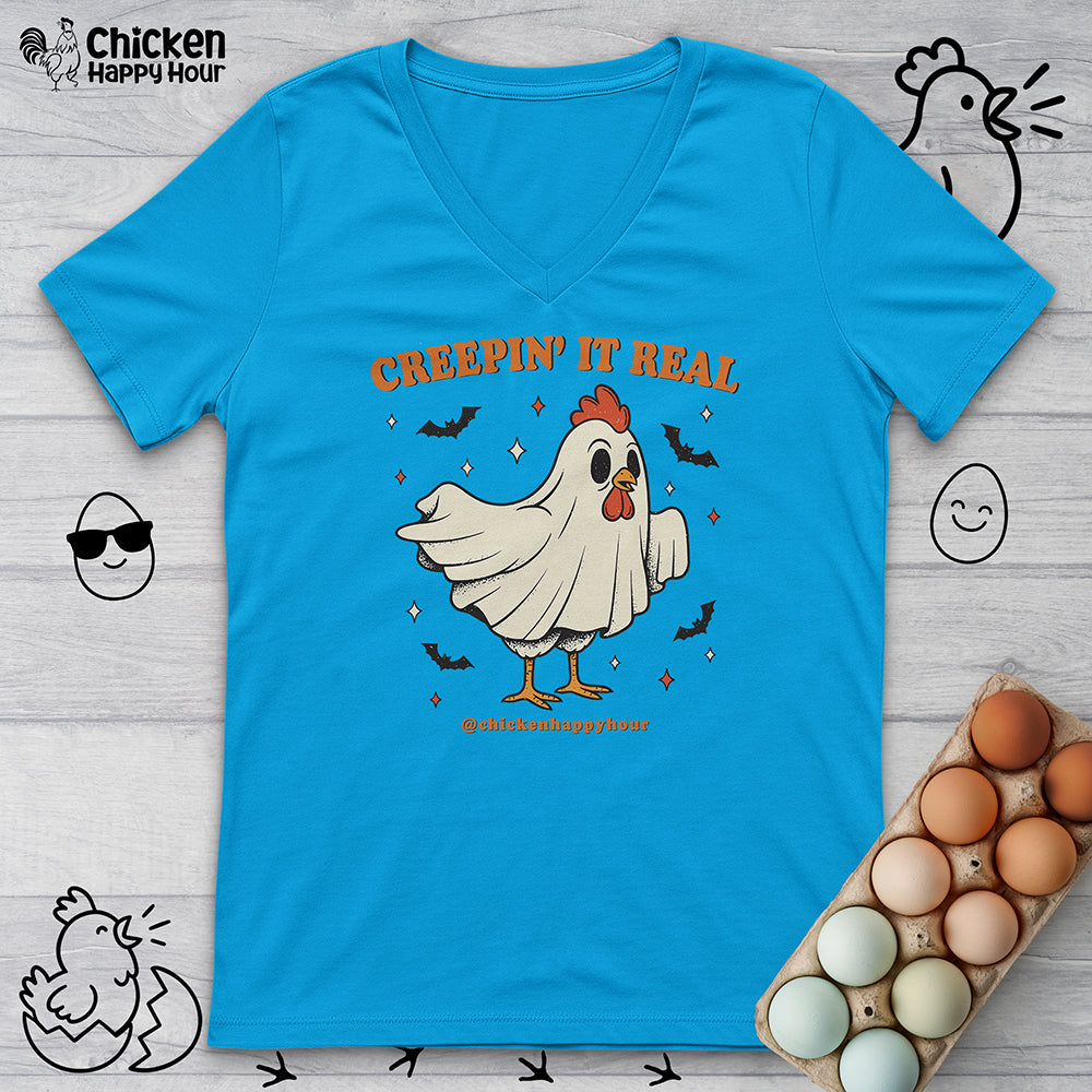 Creepin' It Real V-Neck Tee