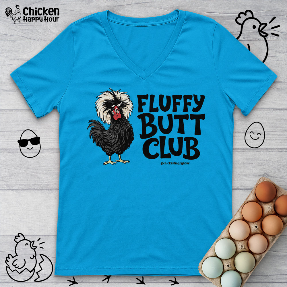Fluffy Butt Club V-Neck Tee