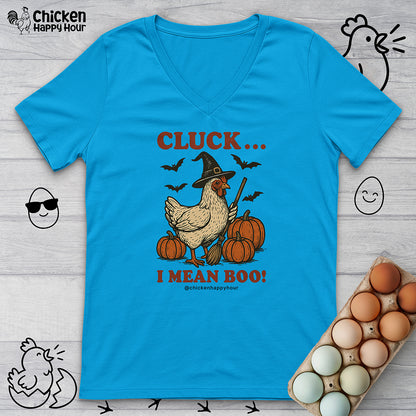 Cluck I Mean Boo! V-Neck Tee