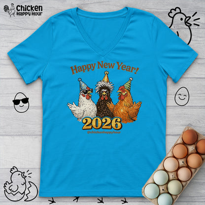 Happy New Year V-Neck Tee