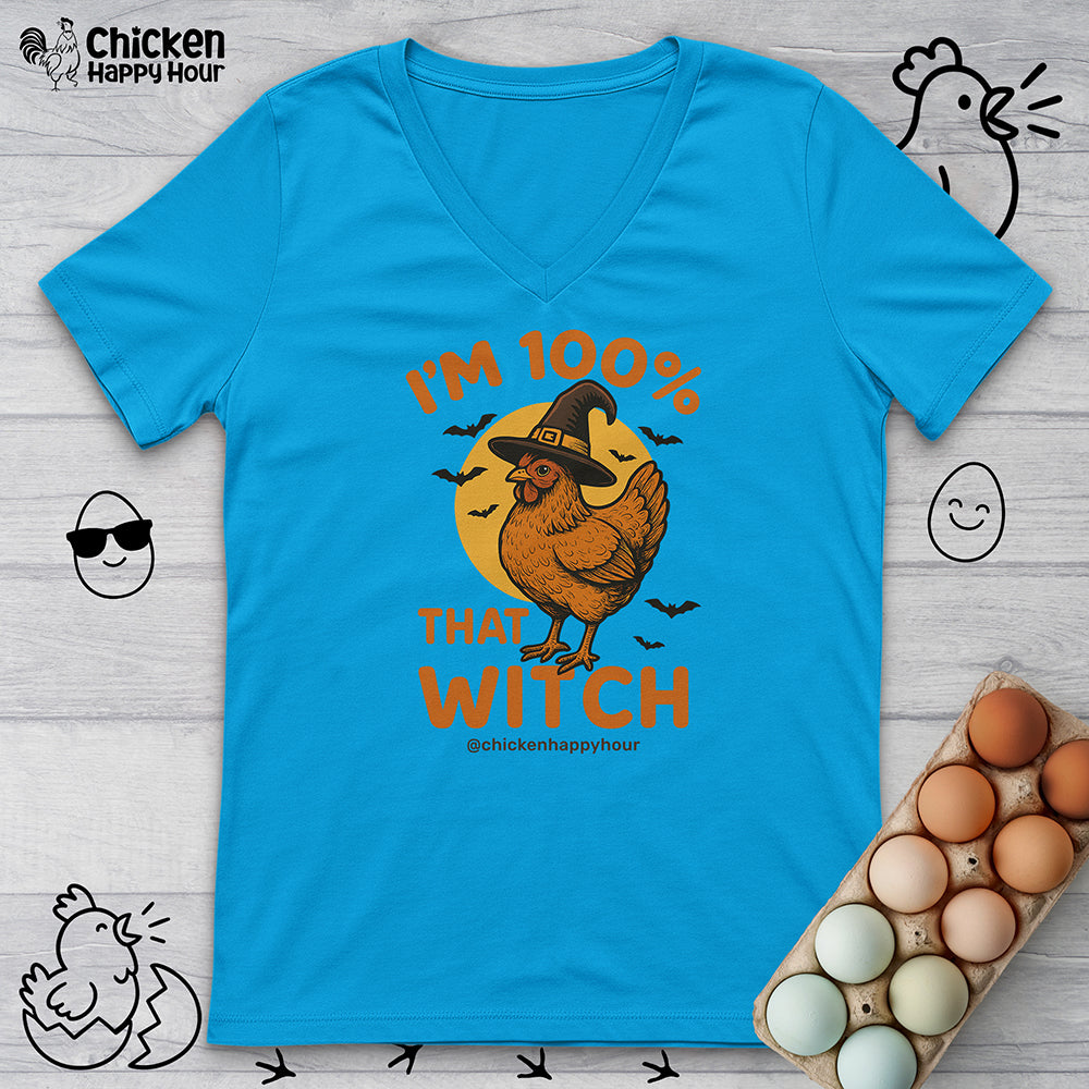 I'm 100% that Witch V-Neck Tee