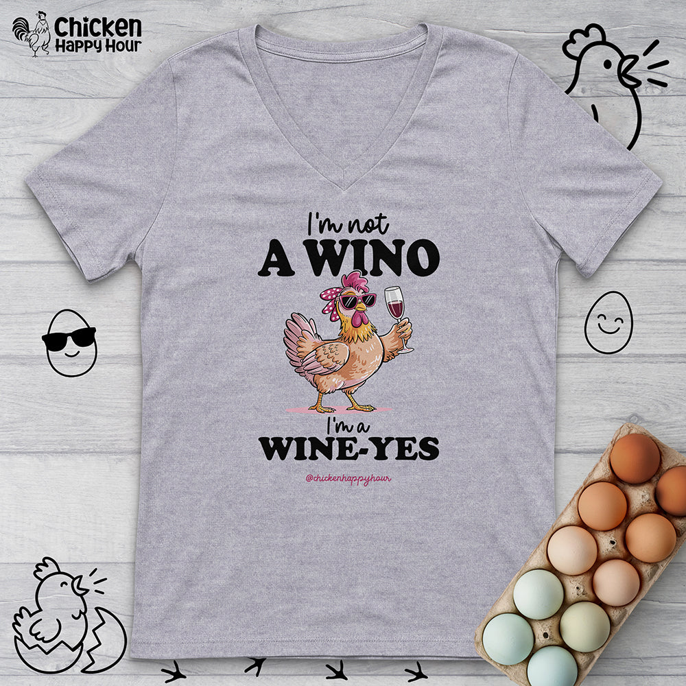 I'm Not a Wino V-Neck Tee