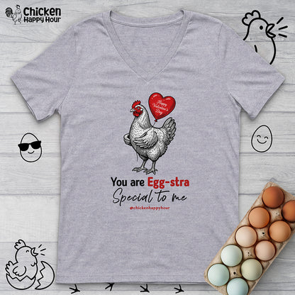 You Are Egg-Stra Special to Me V-Neck Tee