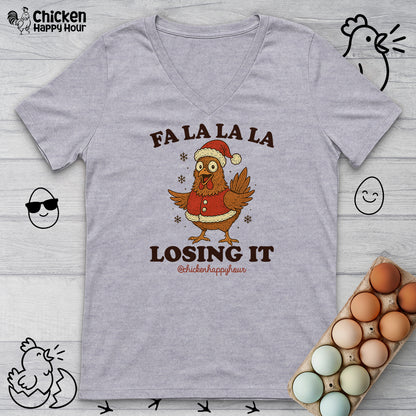 FA LA LA LA Losing It  2 V-Neck Tee