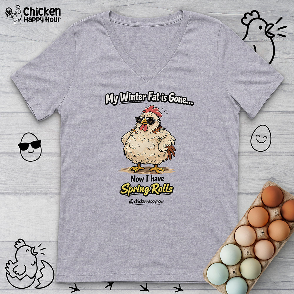 My Winter Fat Is Gone V-Neck Tee