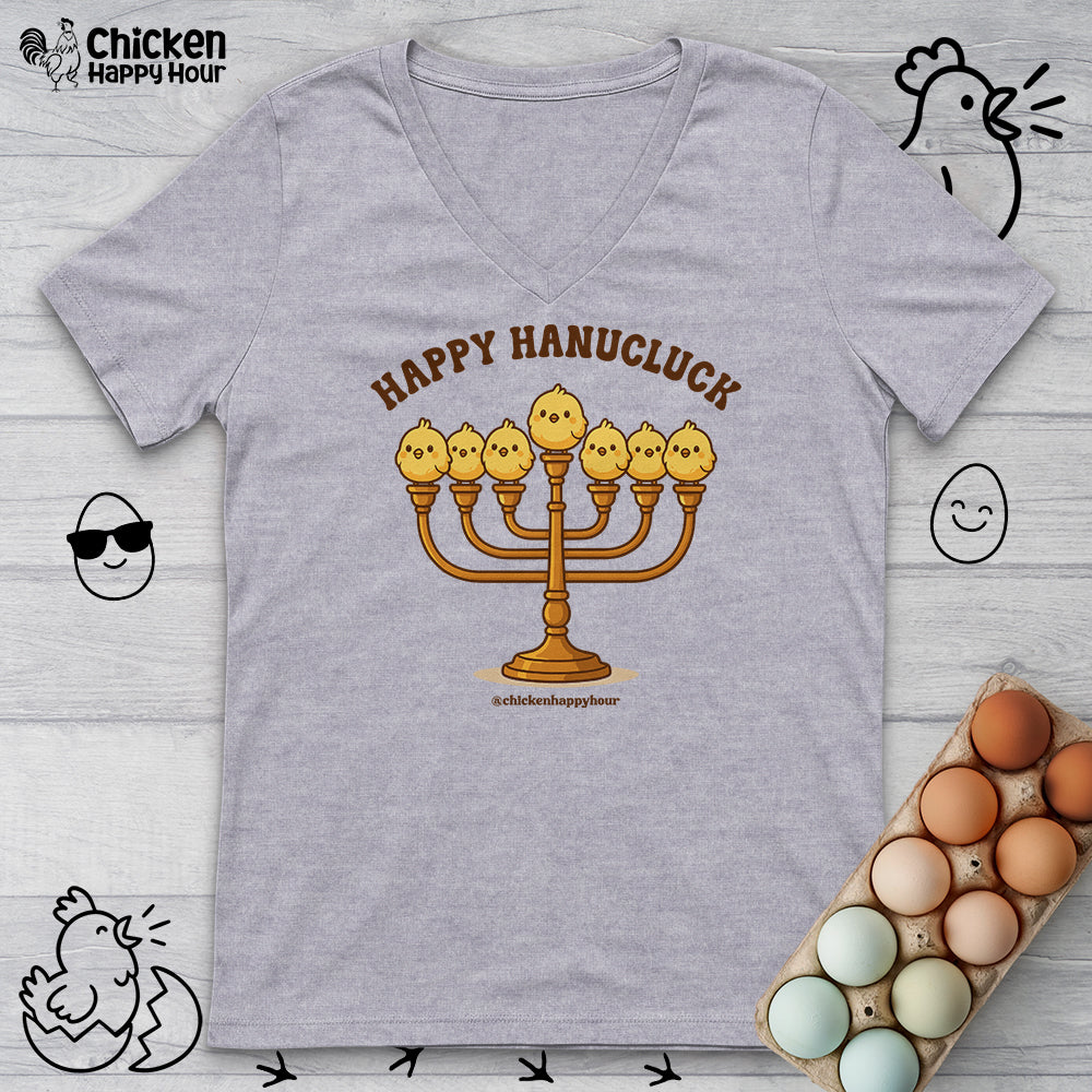 Happy Hanucluck V-Neck Tee
