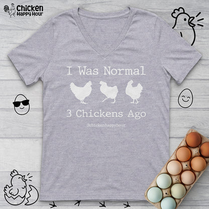 I Was Normal V-Neck Tee