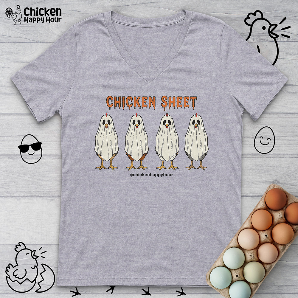 Chicken Sheet V-Neck Tee