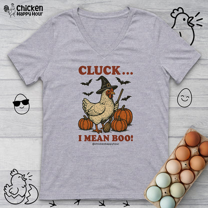 Cluck I Mean Boo! V-Neck Tee