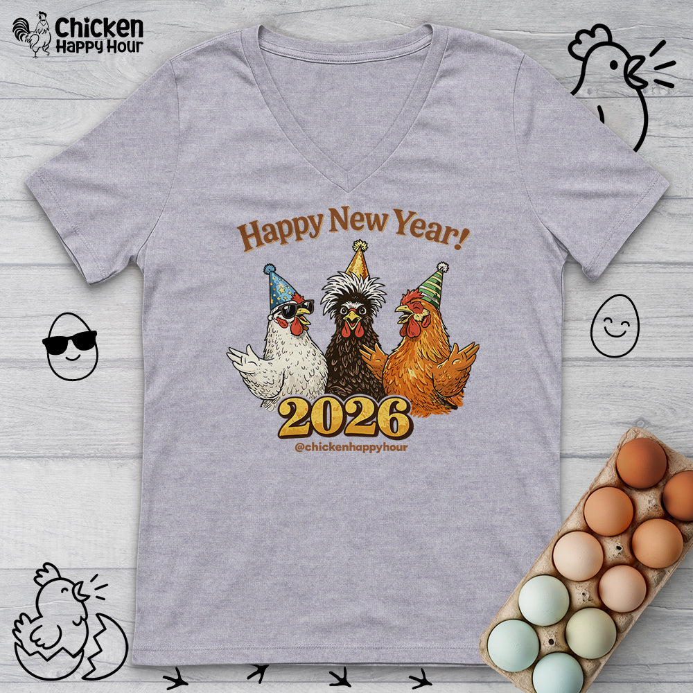 Happy New Year V-Neck Tee