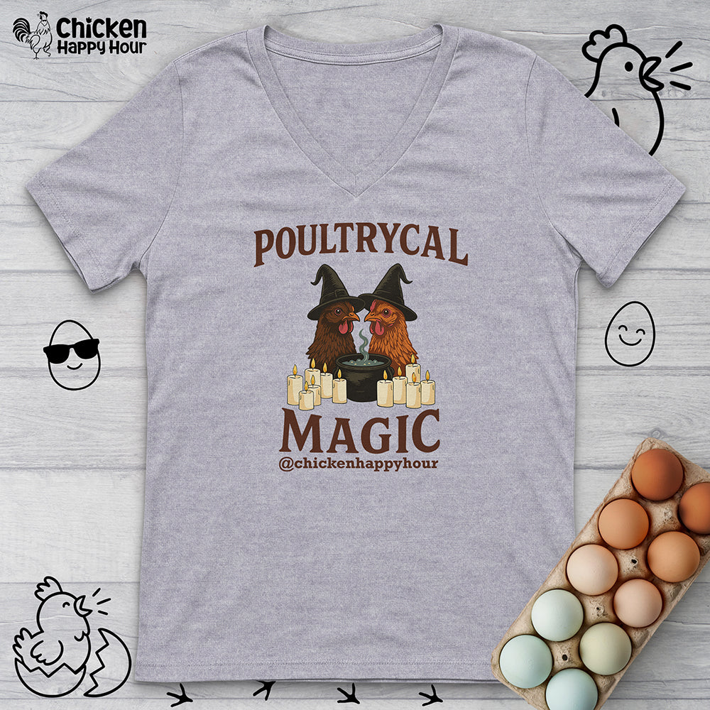 Poultrycal Magic V-Neck Tee