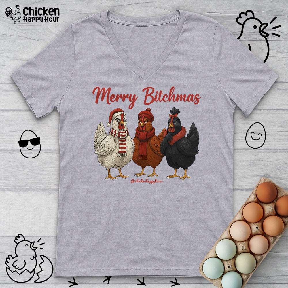Merry Bitchmas V-Neck Tee