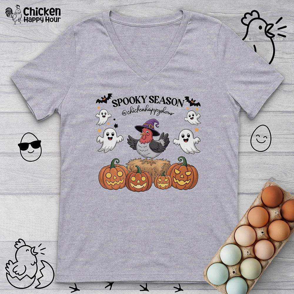Spooky Season V-Neck Tee