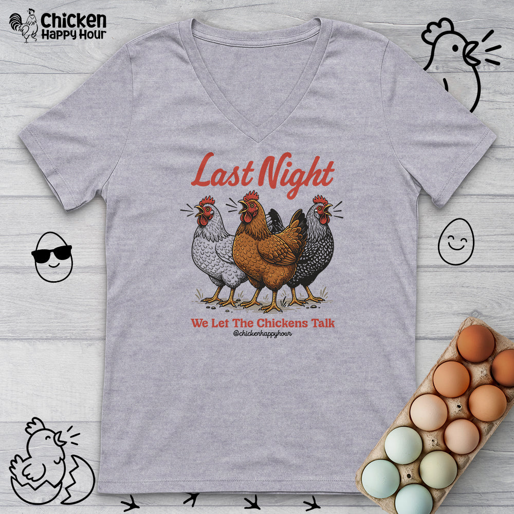 Last Night V-Neck Tee