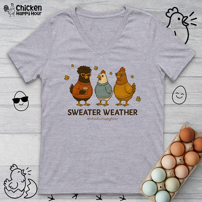 Sweater Weather V-Neck Tee