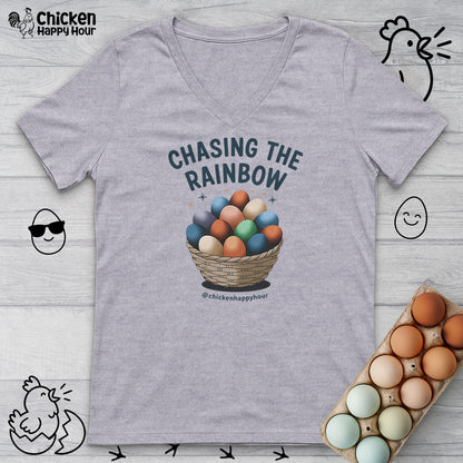 Chasing the Rainbow V-Neck Tee