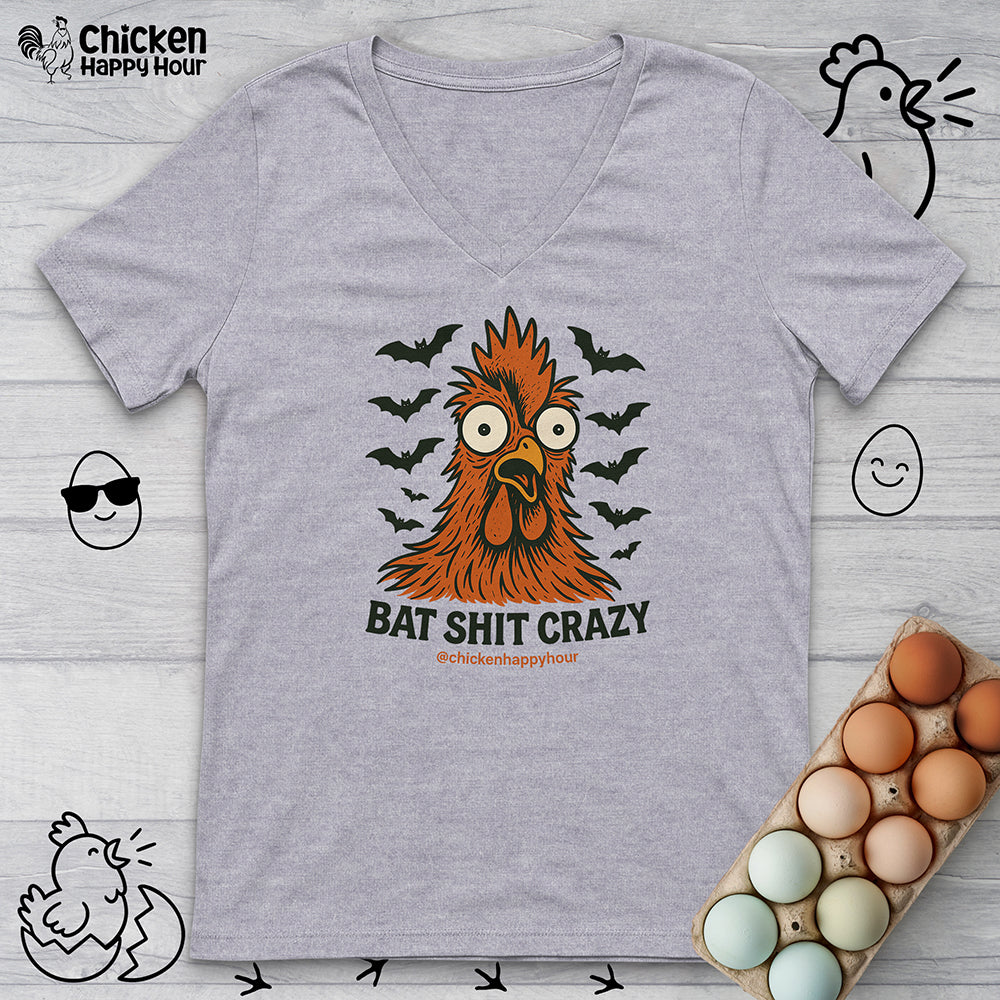 Bat Shit Crazy V-Neck Tee