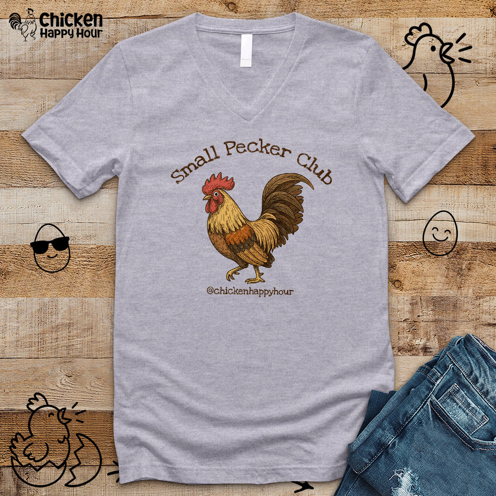 Small Pecker Club V-Neck Tee