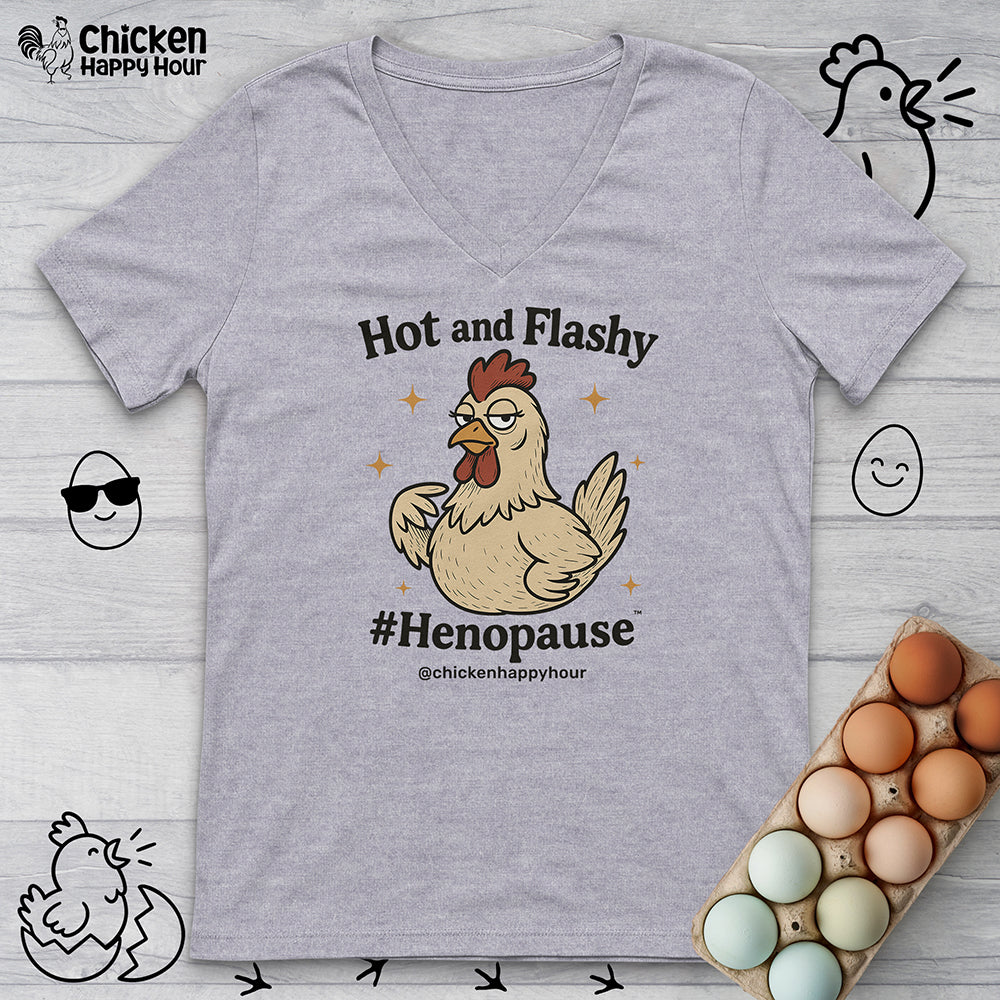 Hot and Flashy V-Neck Tee