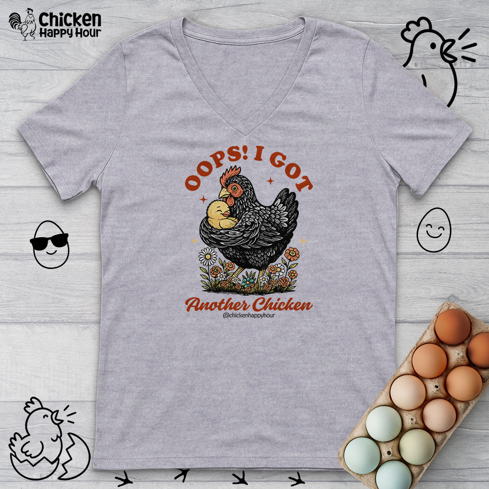 Oops! I Got Another Chicken V-Neck Tee