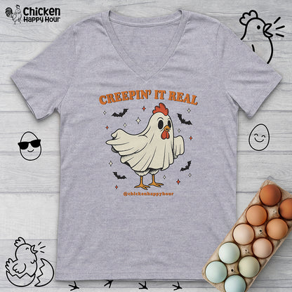 Creepin' It Real V-Neck Tee