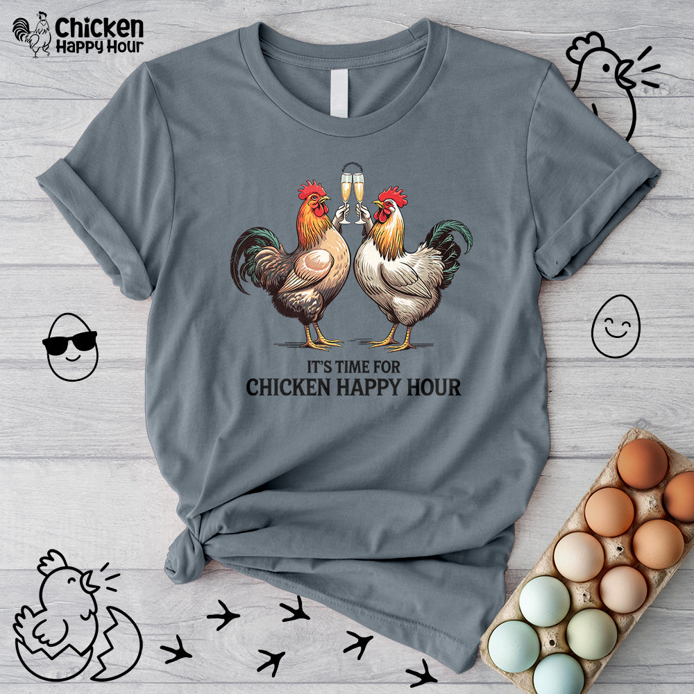It’s Time For Chicken Happy Hour Unisex Tee