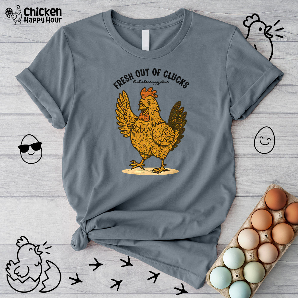FRESH OUT OF CLUCKS Unisex Tee