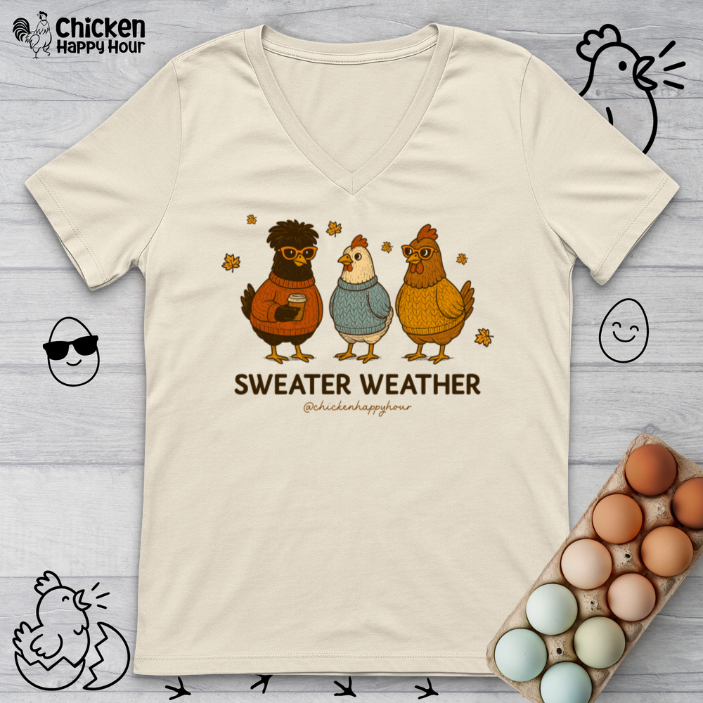 Sweater Weather V-Neck Tee