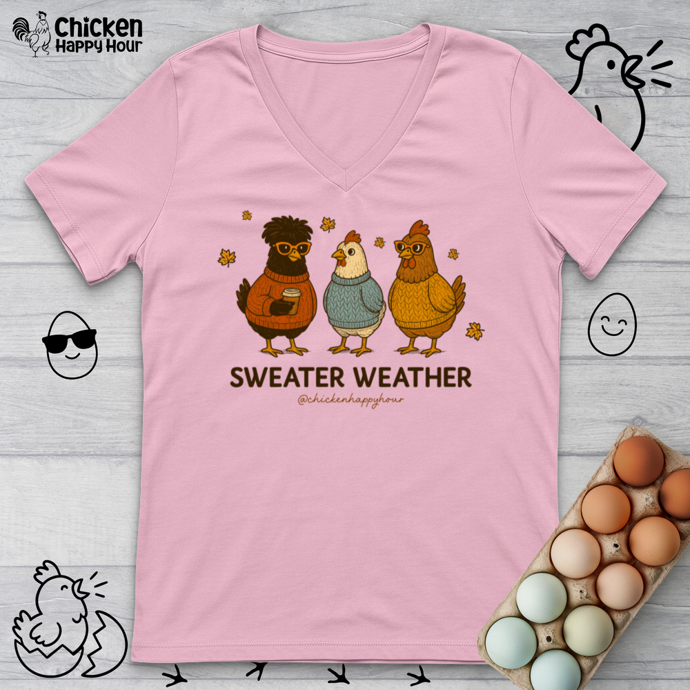 Sweater Weather V-Neck Tee
