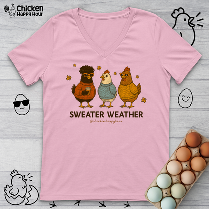 Sweater Weather V-Neck Tee