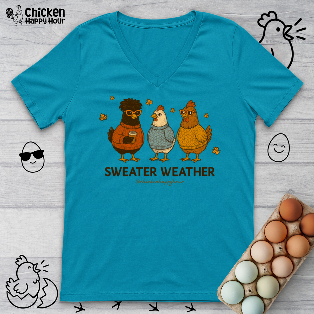 Sweater Weather V-Neck Tee